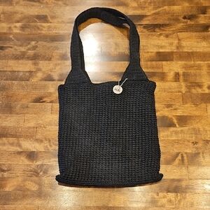 The Sak Black Knit Shoulder Bag